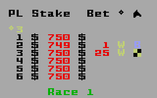 Horse Racing screenshot 5 for Intellivision